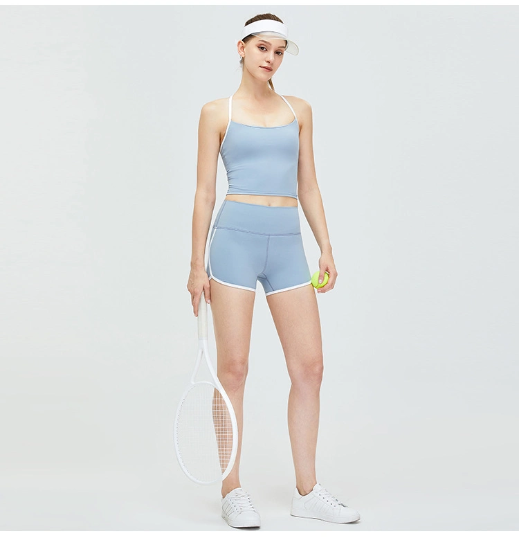 Outdoor Sports Running Wear Women Tight and Breathable Fitness Short Sets Tennis Wear