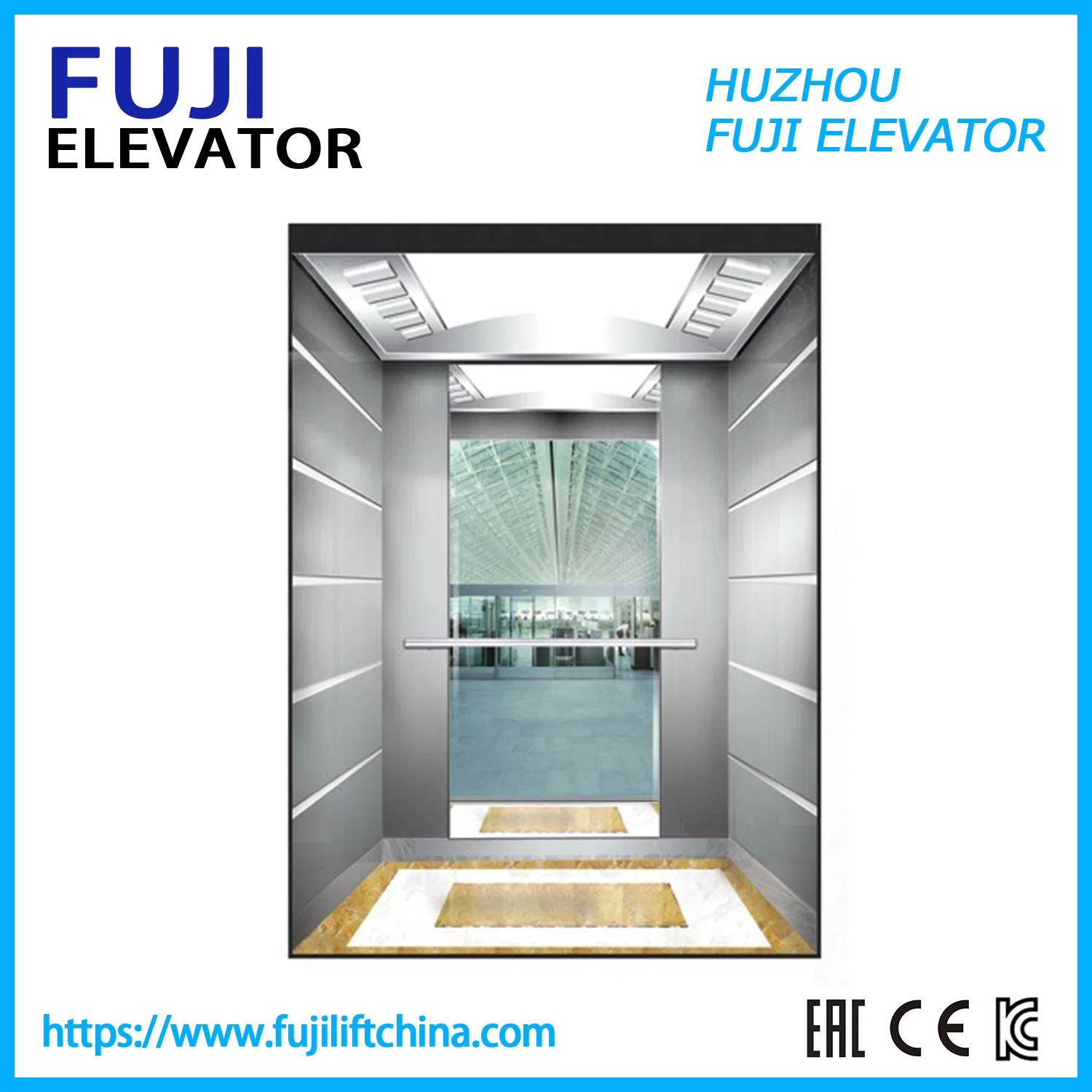 Cheap Small Sightseeing AC FUJI Observation Glass Elevator Panoramic Lift in Safety Original Factory