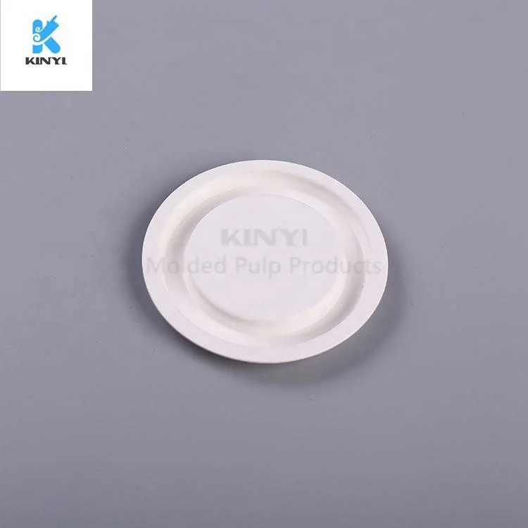 Eco Friendly Biodegradable Molded Paper Pulp Lid, Jar Lid, Tube Cap