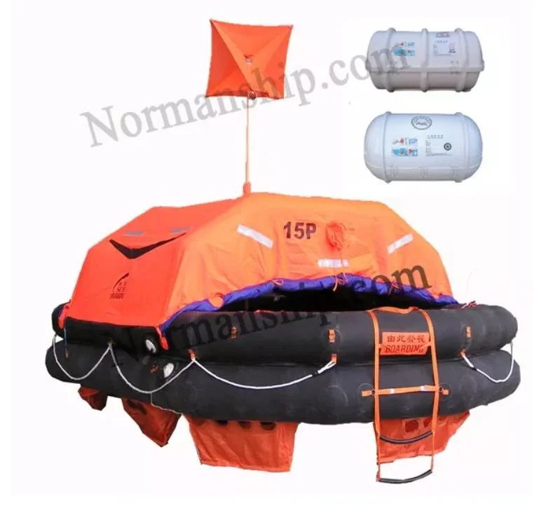 Precio de fábrica lanzamiento Inflatable Life Raft para 20 personas