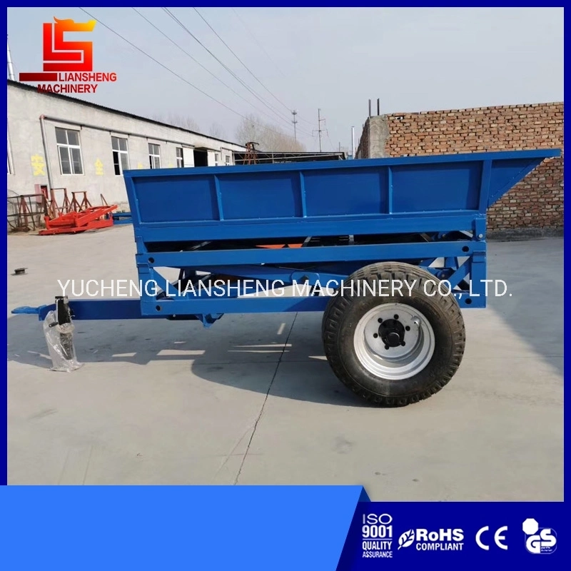 Southeast Asia Hot Sale Heightened Trailer, Sugarcane Hydraulic Dump Trailer, Sugarcane Transfer Truck Farm Hydraulic Tipping Trailer