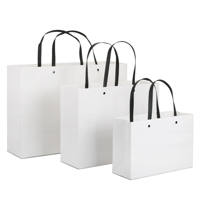 Bolsas de papel ropa, bolsos de compras de regalos, Pura moda envases, bolsas de papel promocionales