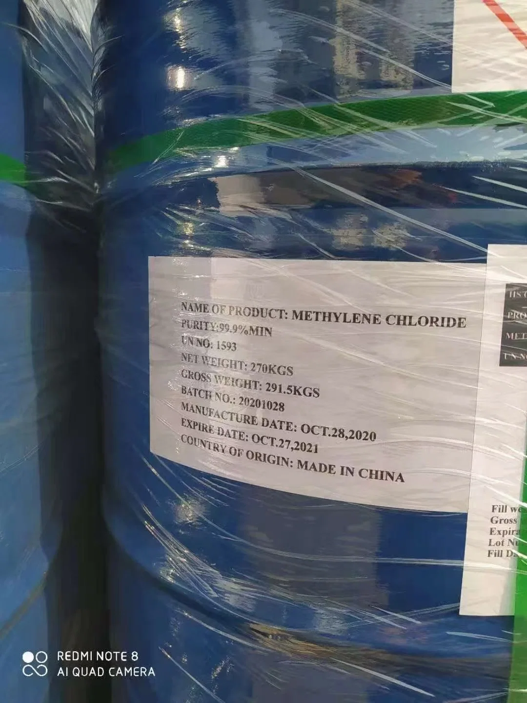 Dichloromethane for Medicine, Exports Selling Well, Chinese Supplier, Methylene Chloride (DCM) CAS No. 75-09-2