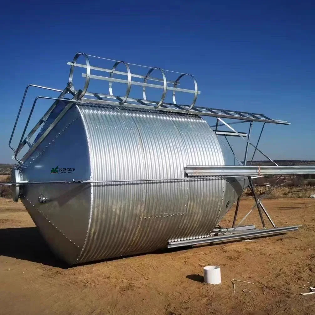 Poultry Feeding Equipment Galvanized Steel Silo Feed Storage Bins