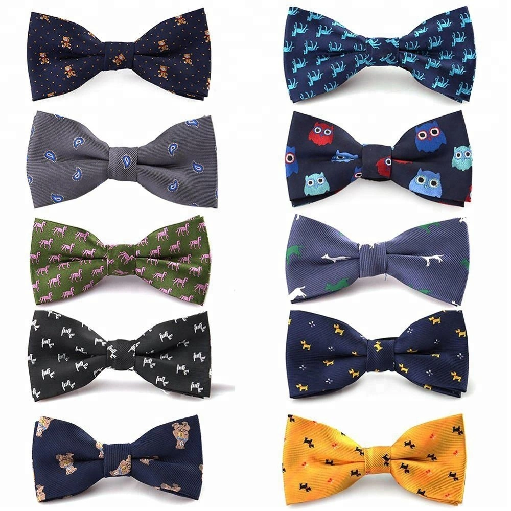 Baja Hanyang MOQ Multicolor personalizado de ajuste de patrones de perro Bowtie Accesorios de belleza mascotas