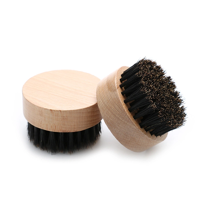 Wholesale/Supplier Small Size Portable Wood Beard Brush Boar Bristle Beard Brush