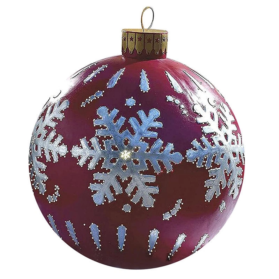 60 cm Christmas Decorative Balloon Outdoor Fun ambiente de férias em PVC estampado Decoração insuflável de Natal