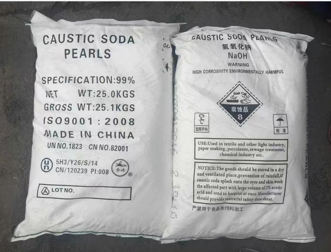 China Supplier 25kg Bag Flakes Granules Pearls Naoh 98% Price Caustic Soda for Soap Making