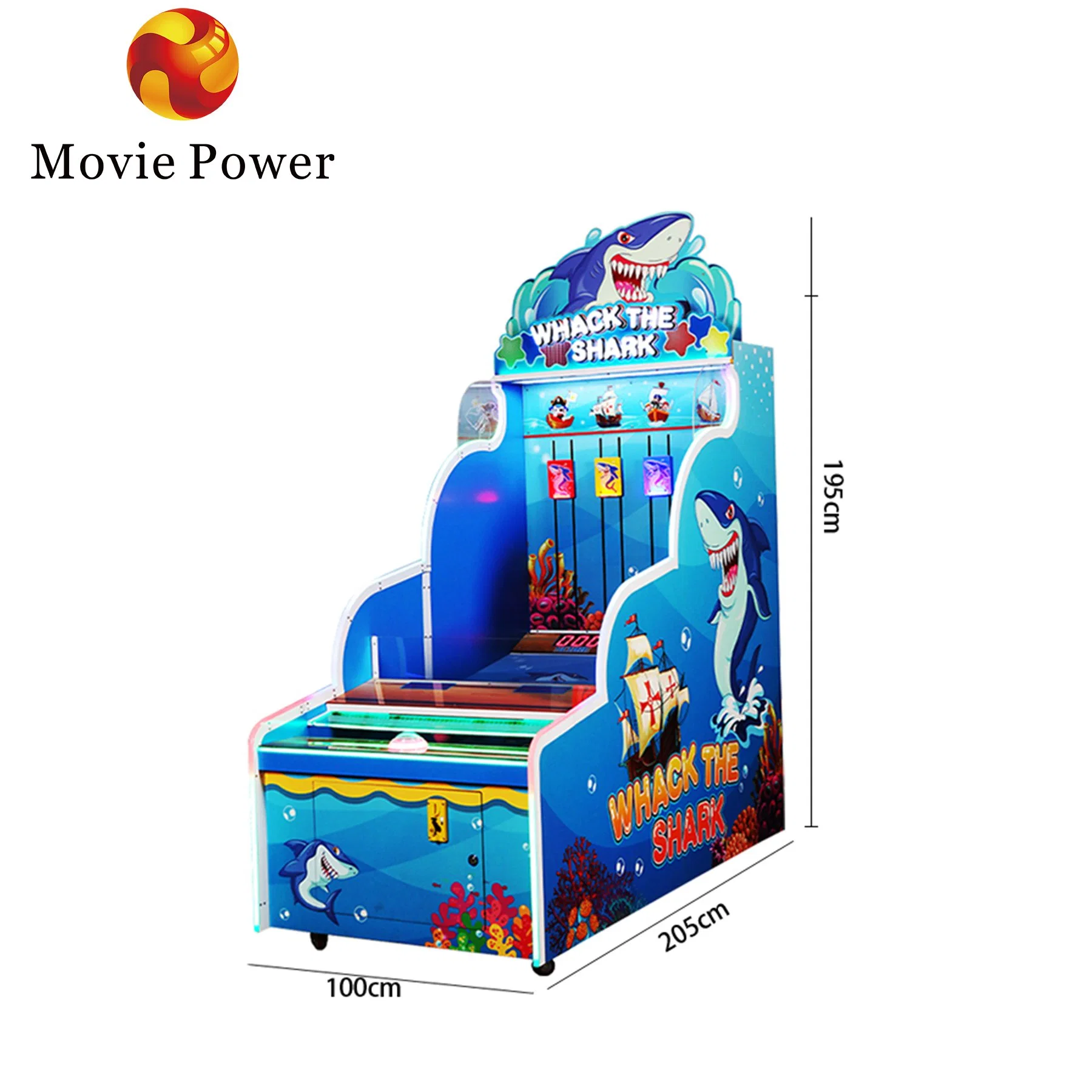 Whack The Shark Games Competition Arcade Games Machine for Kids Lottery Machine