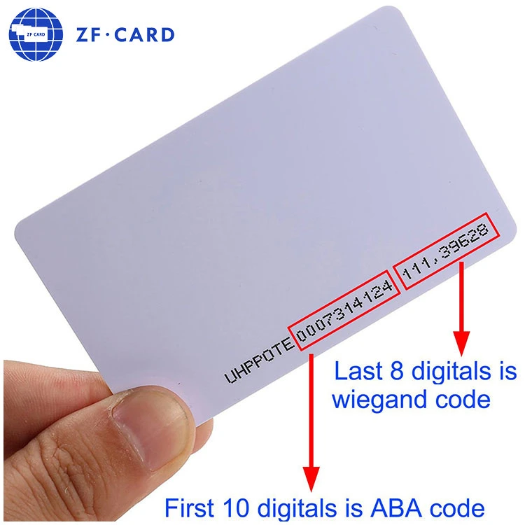 PVC ISO Blank White Clamshell Card 125kHz Em Chip