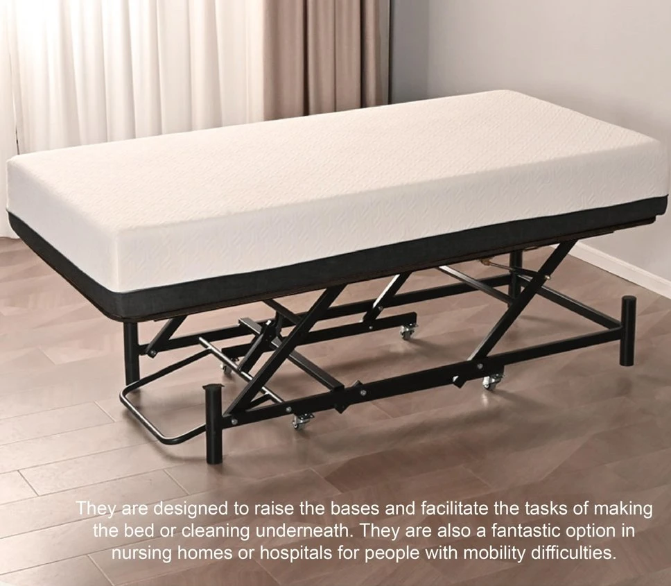 Single High Low Five Star Hotel Electric Folding Lifting Bed with Wireless Remote