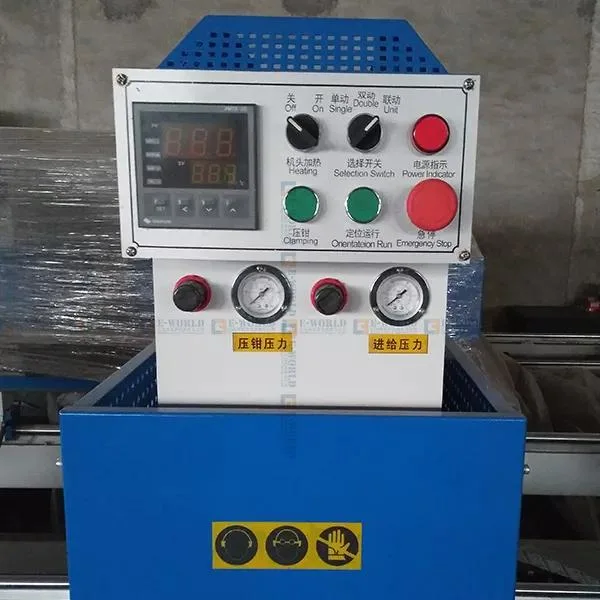 High-End Product Pneumatic Drive PVC Double Side Three Head Seamless Welding Machine