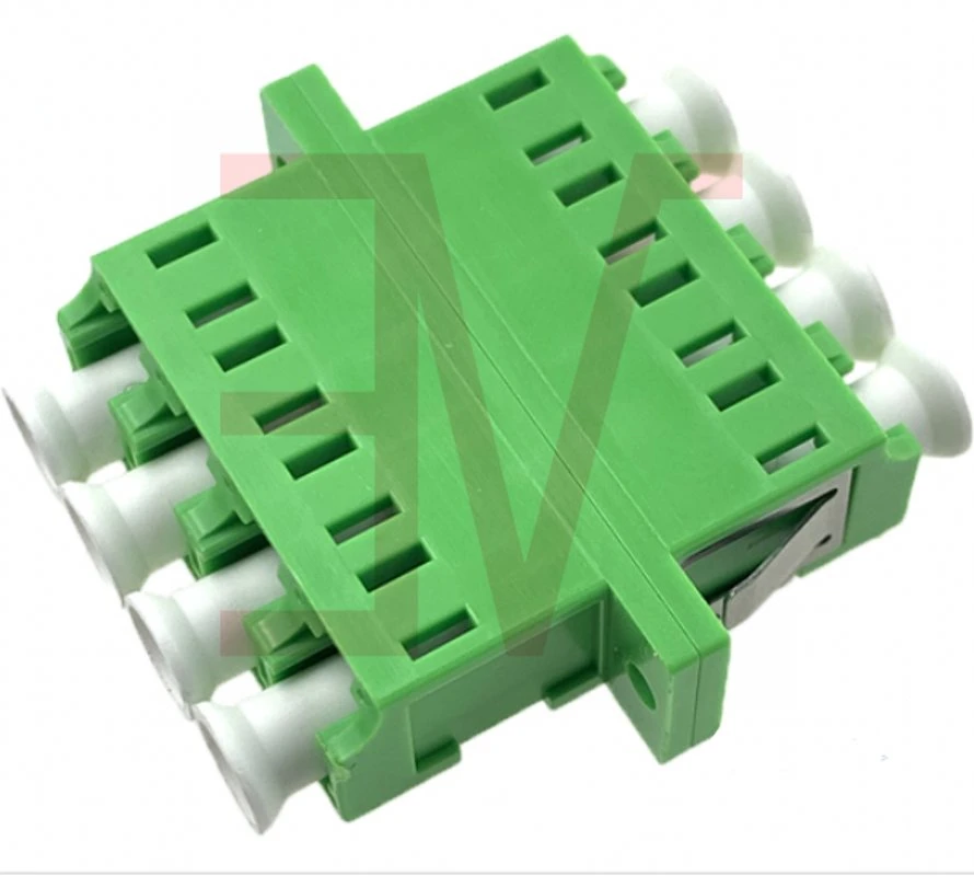 LC/APC Plastic Fiber Optic Split Adapter with Flange