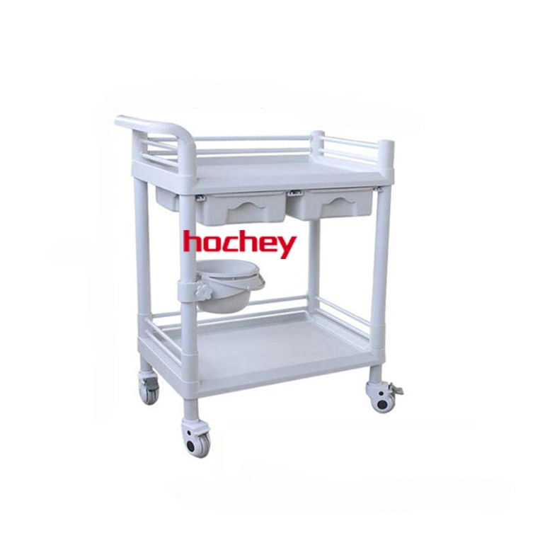 Hochey Professionnel Plastic Beauty Hair Salon Trolley mit nicht saugen Haar Wheelhair