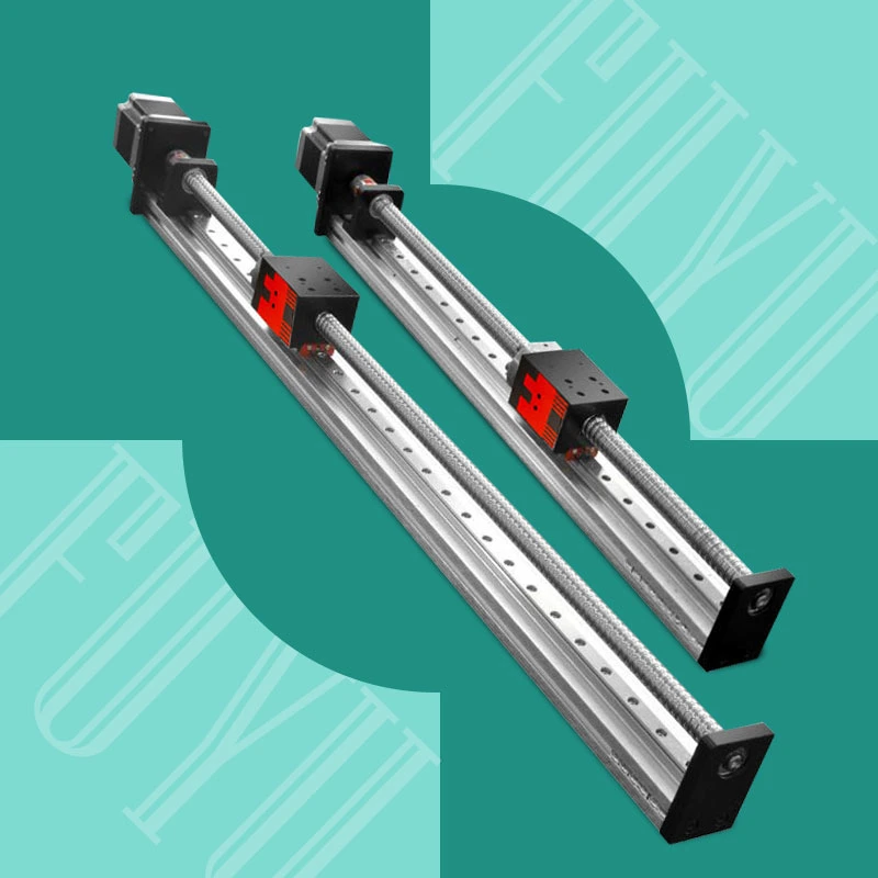 High Precision Linear Actuator Rail Guide with Stepper Motor