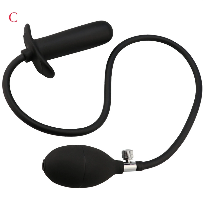 Amazon Black Inflatable Expand Dildo Anal Plug