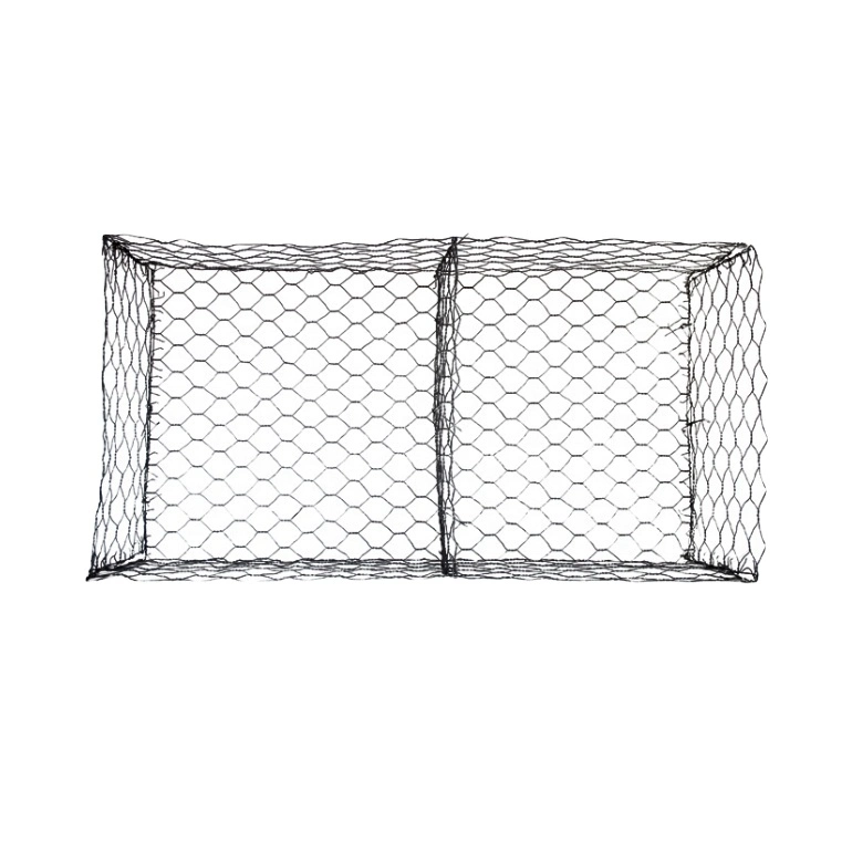 Auto máquina tejido hexagonal galvanizado / PVC recubierto 4 X 1 X 1 Caja de gabion de la cesta de piedra para la esgrima del alambre