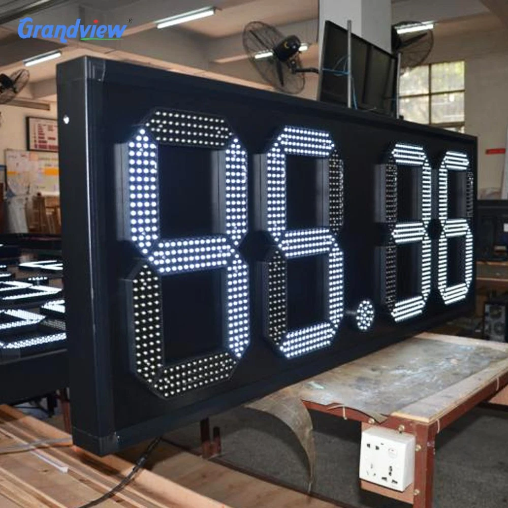 Anti-Rust 12 Inch 18 Inch Waterproof Petrol Oil Price LED Digital Display Screen