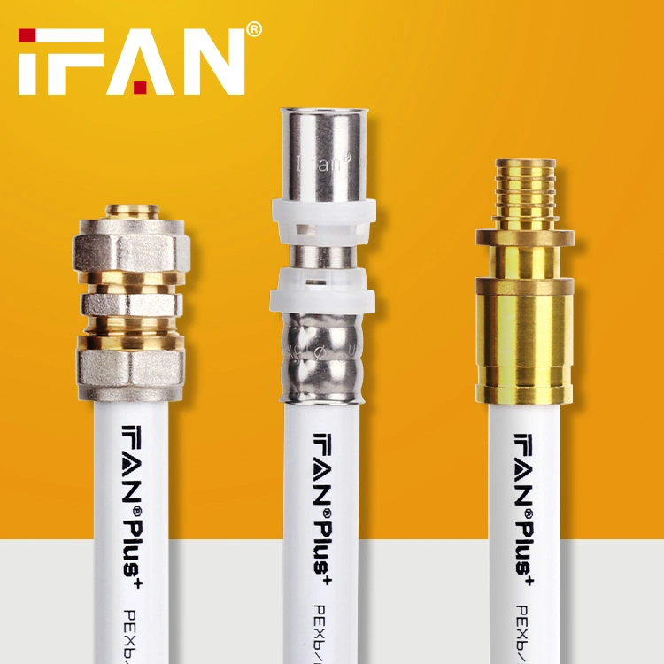 Ifan Wholesale/Supplier Pn25 Water Supply Pex Press Sliding Connectors Silver Brass Compression Fitting