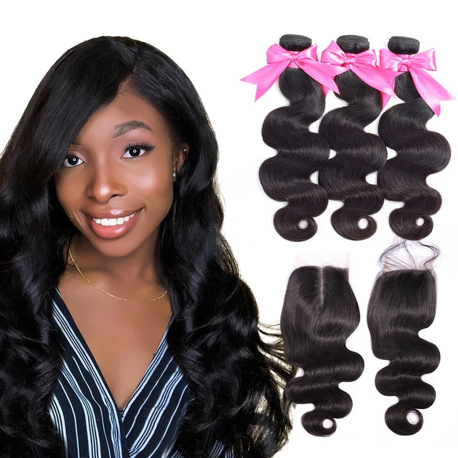 Kbeth 30 Inch Length Human Hiar Extension for American Black Beauty 2021 Fashion Summer Customized Remy 100% Virgin Mink Silky Human Hair Bundles with Closure