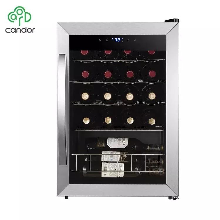 Customized 19 Bottles Household Best Freestanding Compressor Stainless Steel Wine Cooler