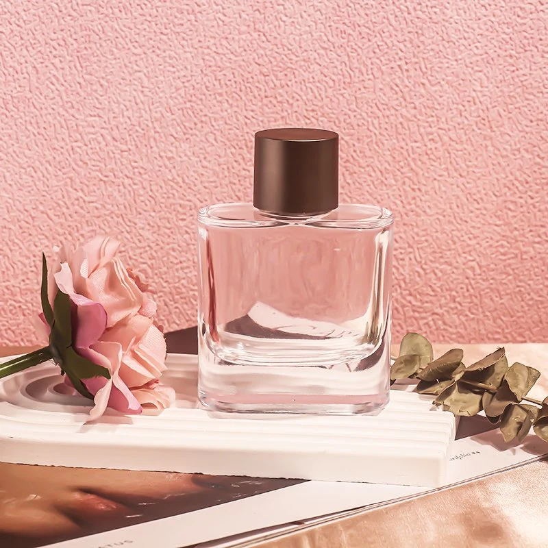 Manufacturer Premium Square Flat 30ml 50ml 100ml Travel Fragrance Cosmetics Packaging Spray Glass Perfume Bottle
