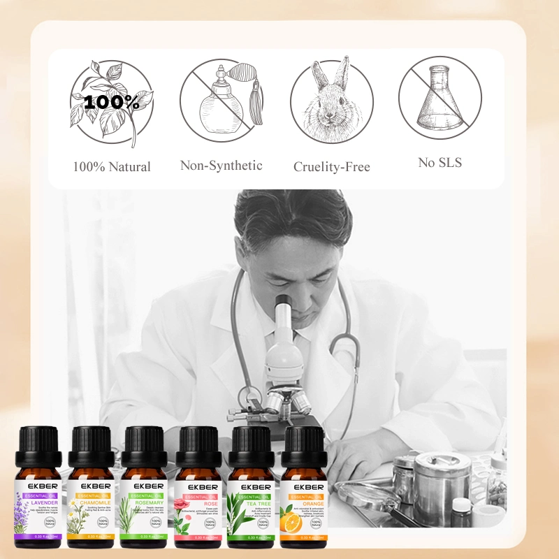 Organic 100% Pure Therapeutic Grade Essential Oil Set Body Massage Fragrance Diffuser Oil 6pack/Set Aromatherapy Essential Oils