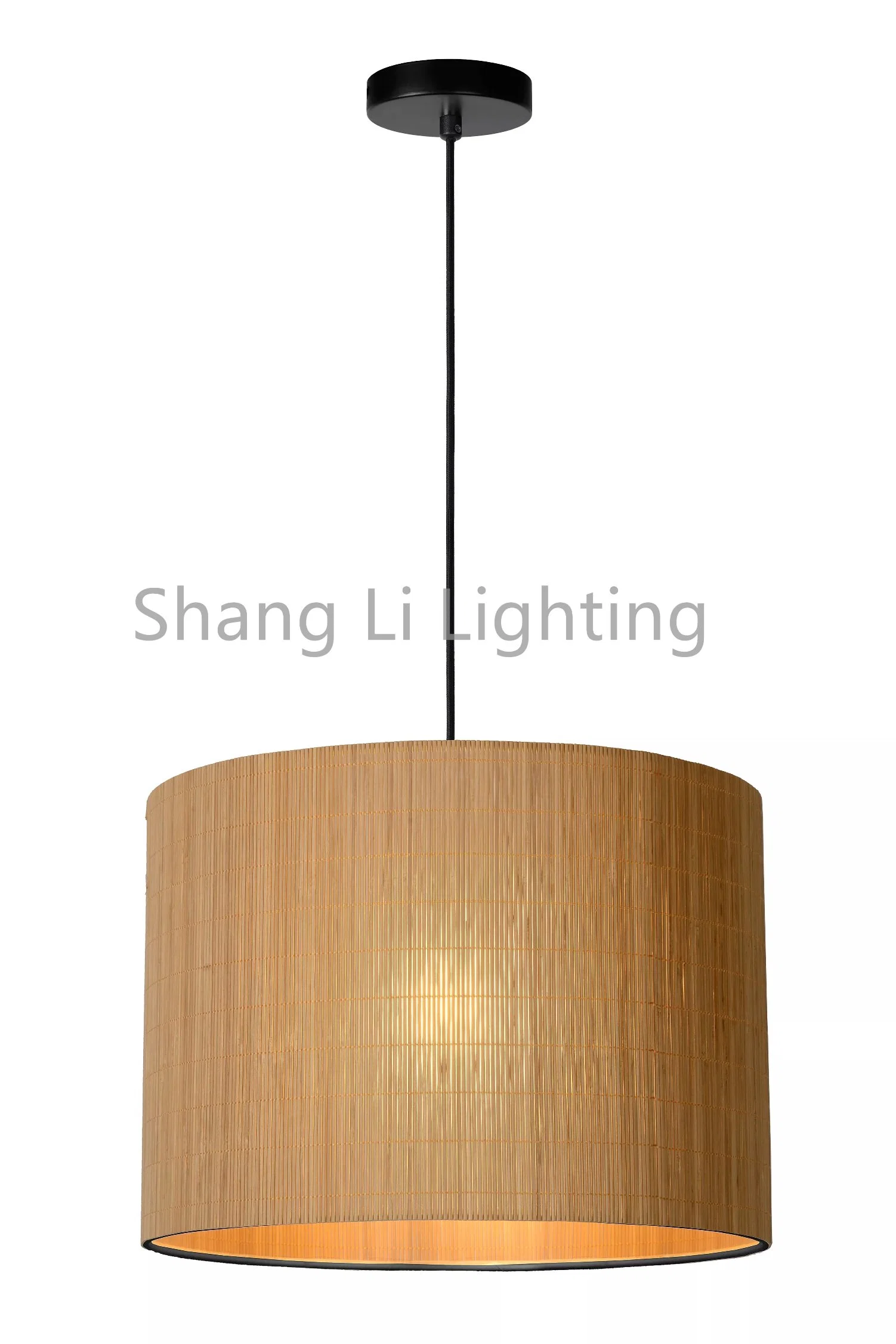 Farmhouse Bamboo Lamp Shade Pendant Light Kitchen Natural Lamps Home Decor for House Rooms