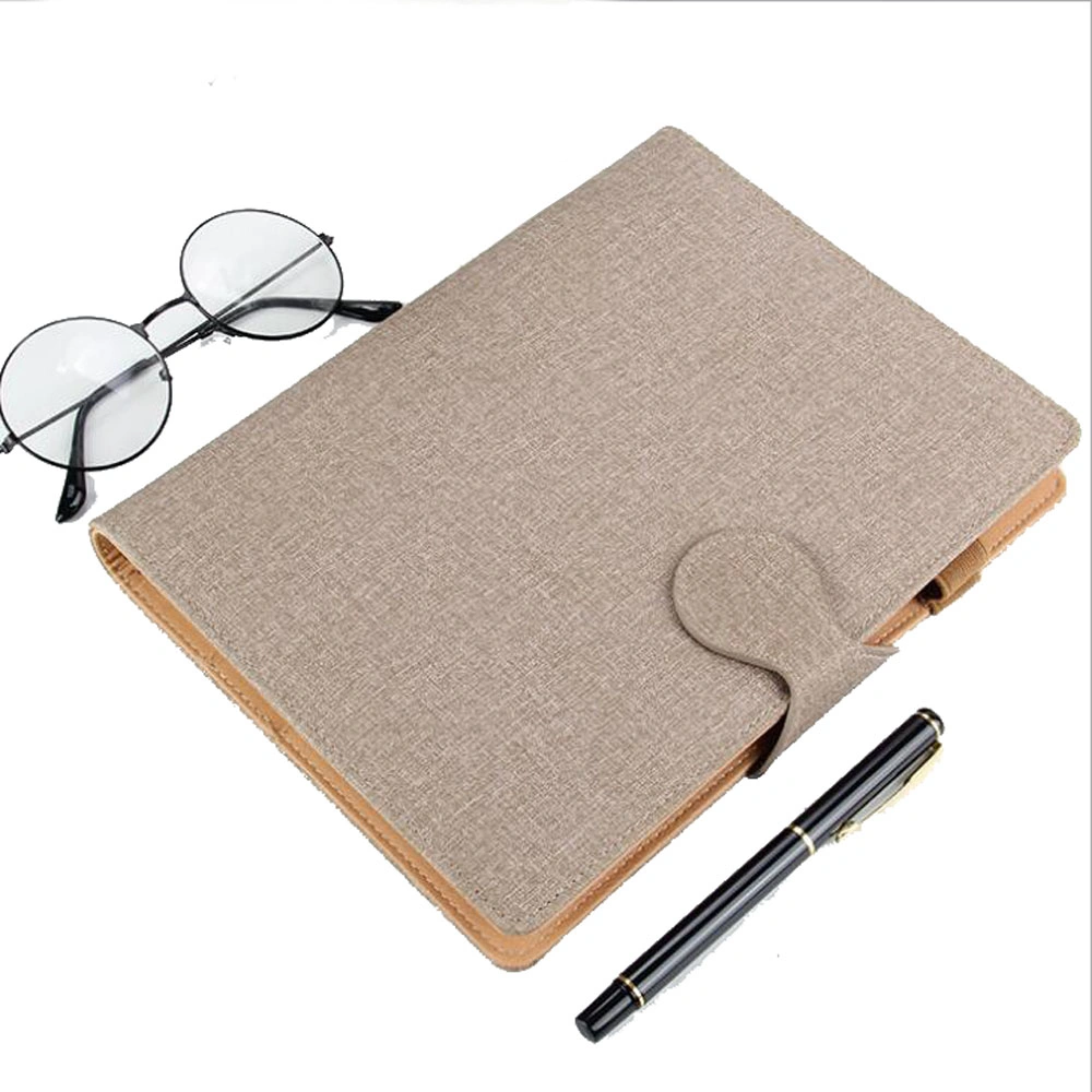 2021 PU Leather Business Journal Diary 6 Ring Planner Binder