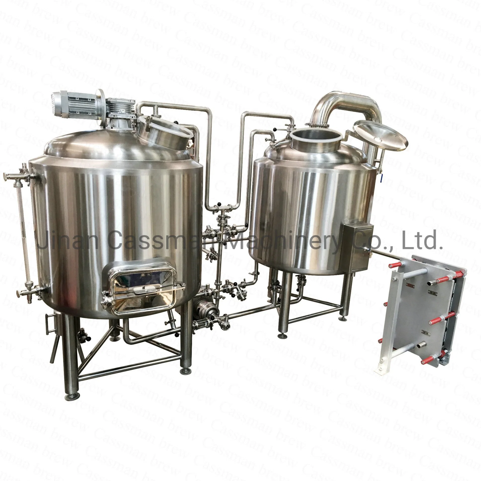 Cassman 300L 2 Vessels Electric Heating Beer Brewing Machinery for Sale