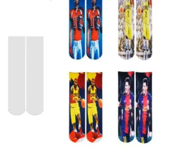 Custom Blank Sock Basketball Painting 3D Print Digital Sublimation Socks