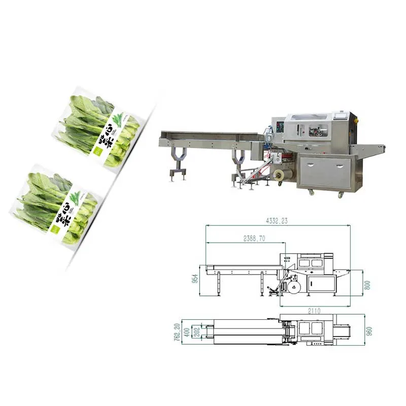 Ice Pop Popsicle Cookies Vegetable Packaging Machine Automatic Flow Frozen Fresh Fruit and Vegetable Packing Machine