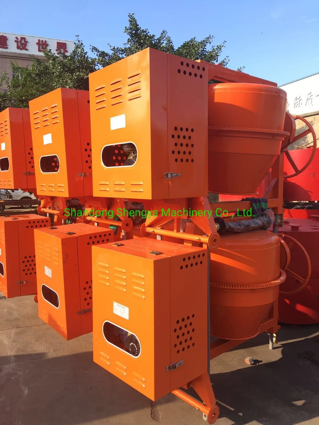 Mobile Concrete Mixer Machine 350L 400L 500L Small Gasoline Diesel Seft-Load Concrete Mixer