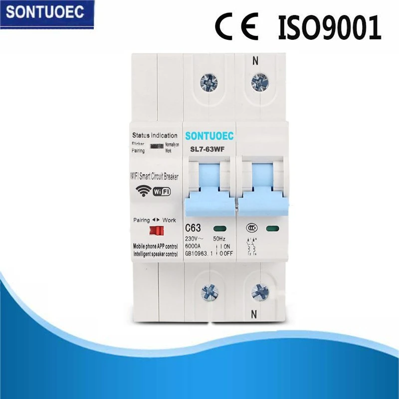 WiFi Intelligent Circuit Breaker WiFi MCB RS485 Function 2p, 4p