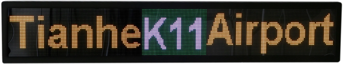 Display de LED RGB de signo de destino para el bus a todo color