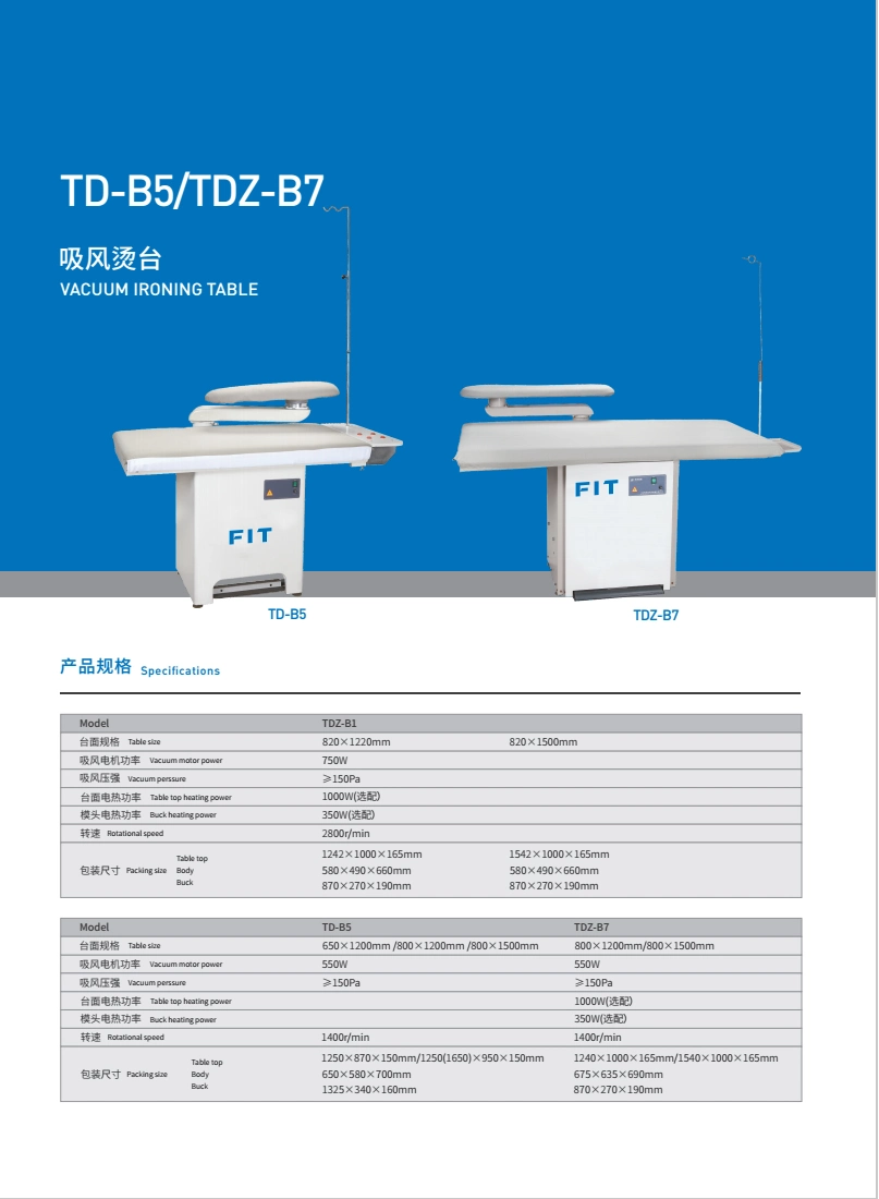 Fit-Tdz-B1 de cuento de planchado de vacío construido en el generador de vapor plancha