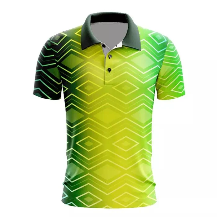 100%Polyester Reflective Custom Sports Men Golf Polo Shirt