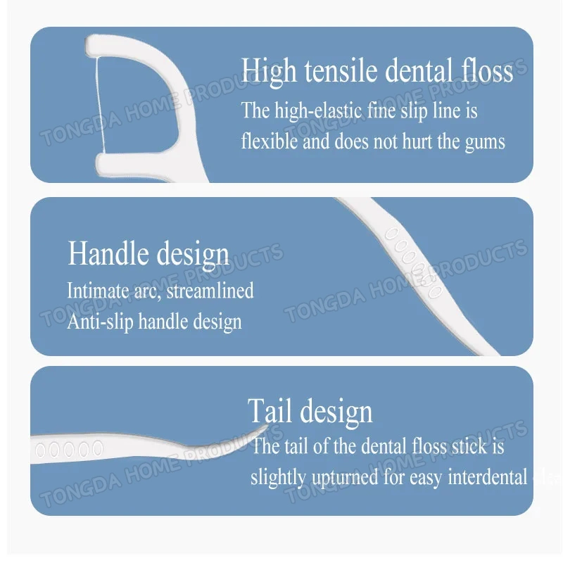 Toothpick Disposable Oral Bamboo Charcoal Box Dental Floss Stick Ultra-Fine Dental Disposable Floss