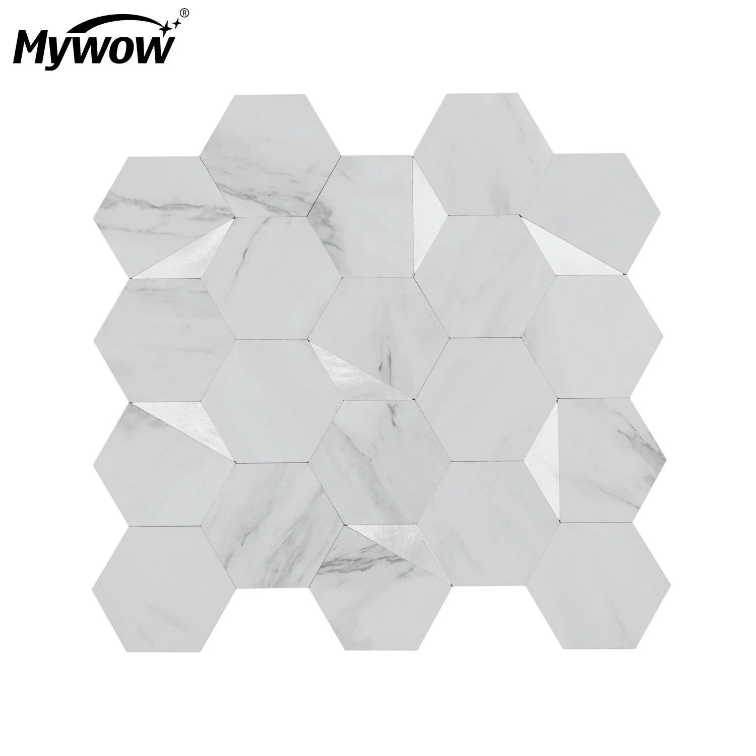 Mywow PVC Plastic Adhesive Vinyl Surface Mosaic Tiles