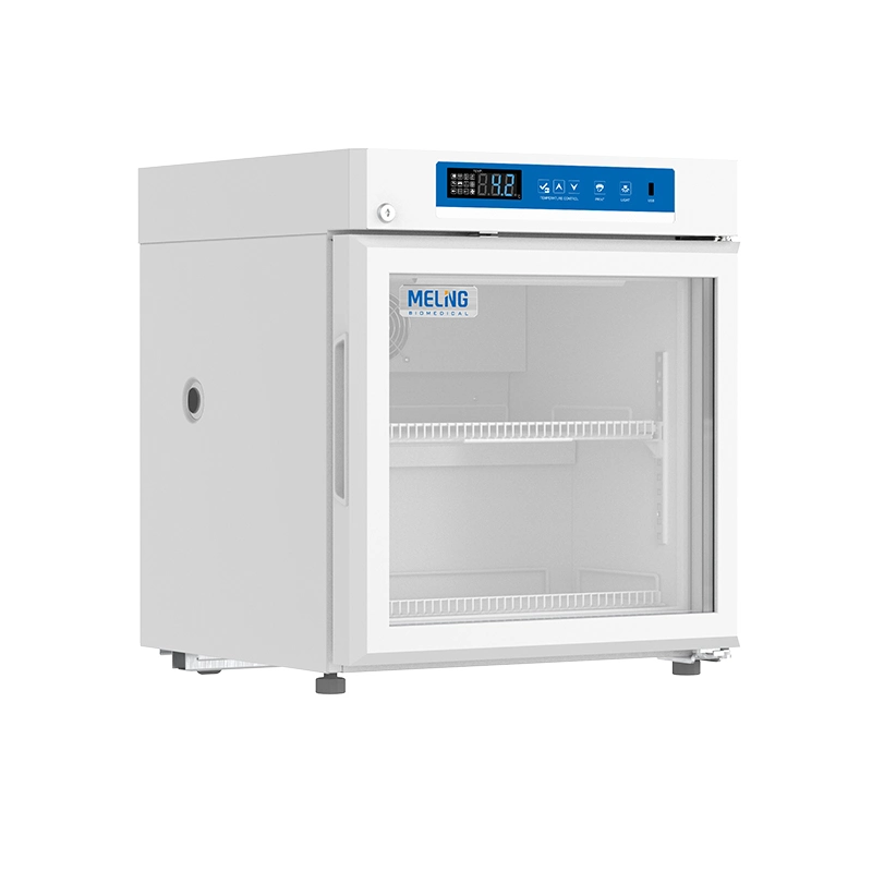 Meling 2-8 Degree 56L Small Size Medical Lab Hospital Vaccine Refrigerator with Glass Door