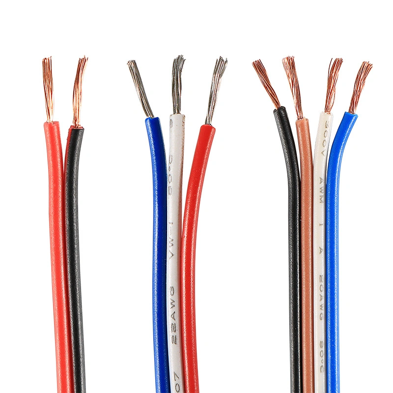 Wire Factory Wholesale/Supplier Red and Black Double Parallel Wire 20 22AWG Battery Terminal Wire Power Cable