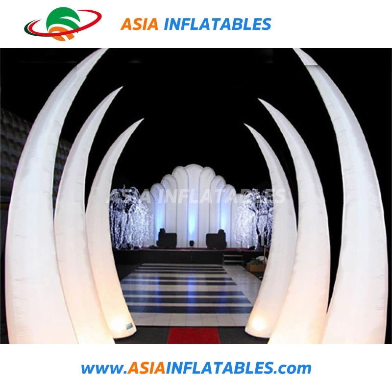 Colorful Circular LED Inflatable Cone Models, LED Inflatable Cone for Stage / Exhibition / Promotion / Advertising / Wedding