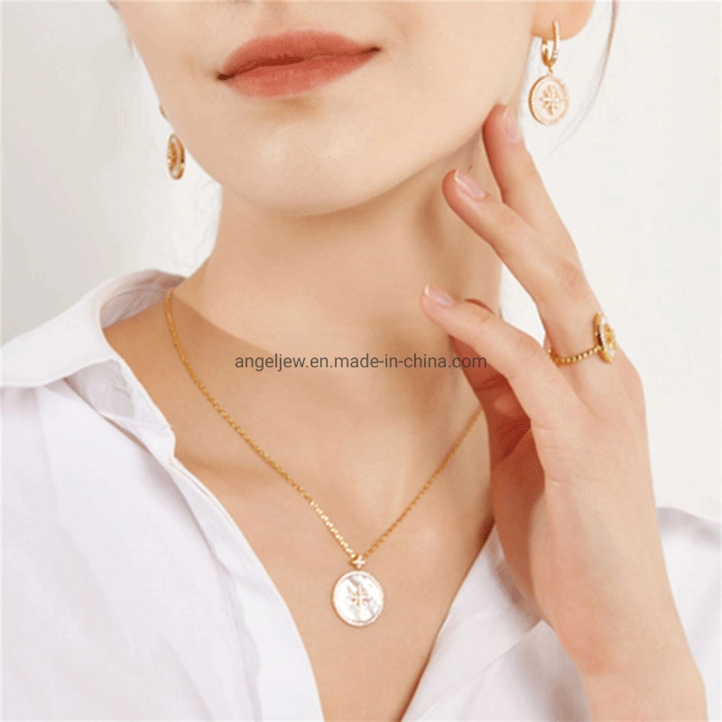 2023 New Arrival Luxury 925 Silver Fashion Jewelry Hot Sale Conjunto de joyas con MOP elegante regalo para mujeres