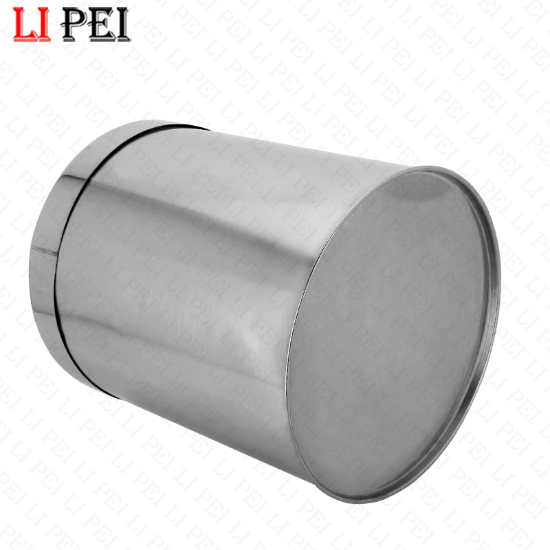 Round Stainless Steel Bathroom Trash Bin for Indoor Appliance