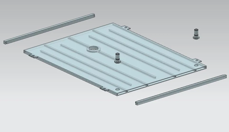 Cobre aluminio fricción soldadura de agitación Nueva Energía refrigeración de agua de coches Placa