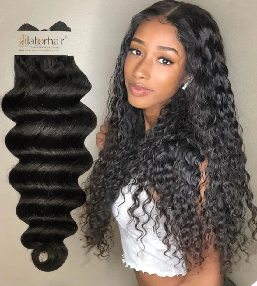 Wholesale/Supplier Cabelo Humano Peruvian Hair 100% Water Wave Virgin Human Hair Extension for Hairdressing Salon