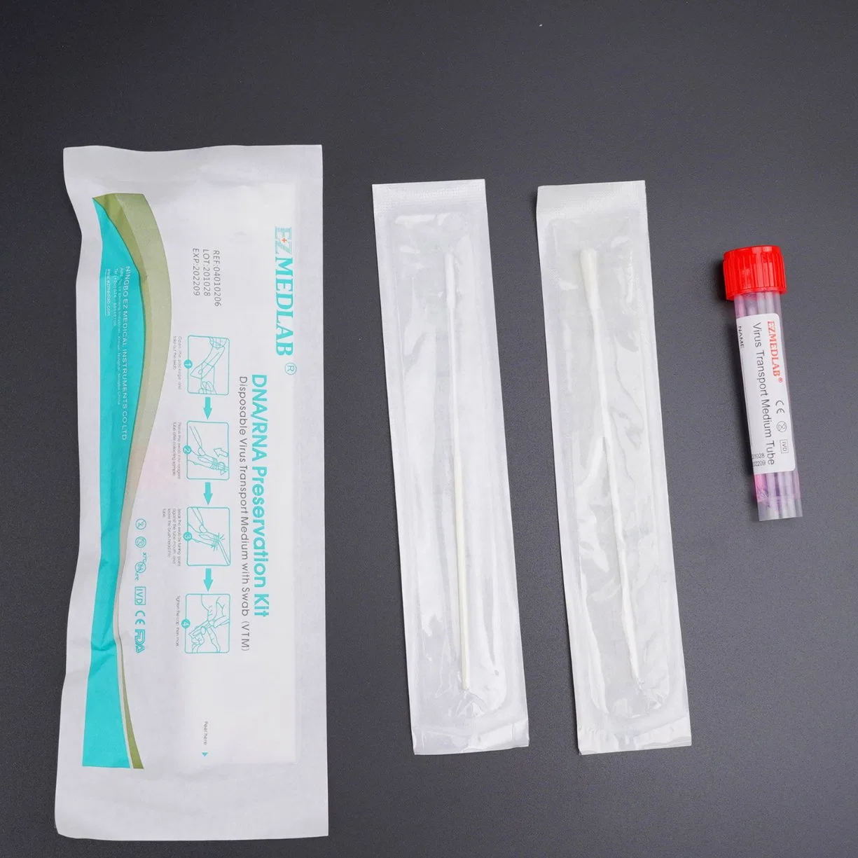 5ml Viral Transportation Medium Tube with Virus Sampling Tube