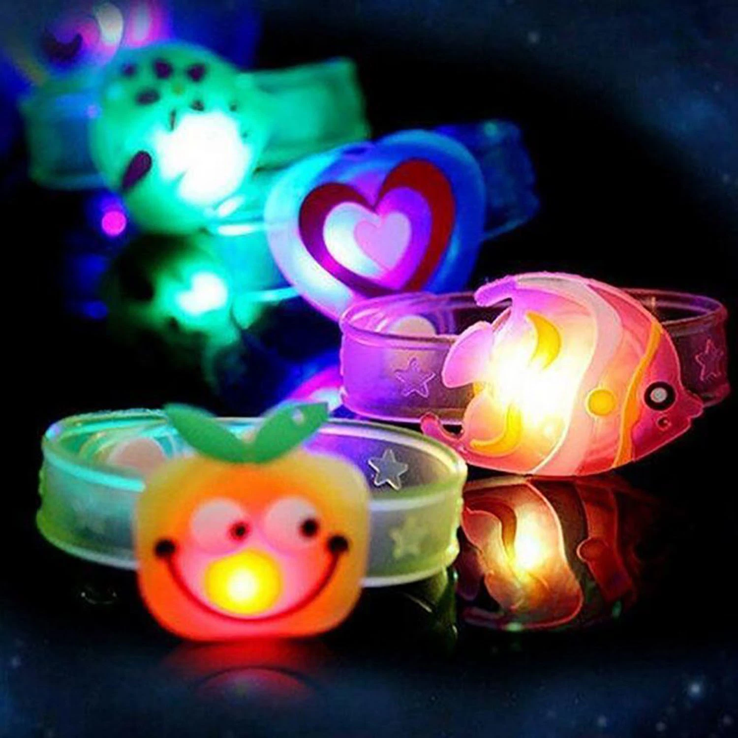 LED Wristband Adjustable Bracelet Party Kids Toy Gift