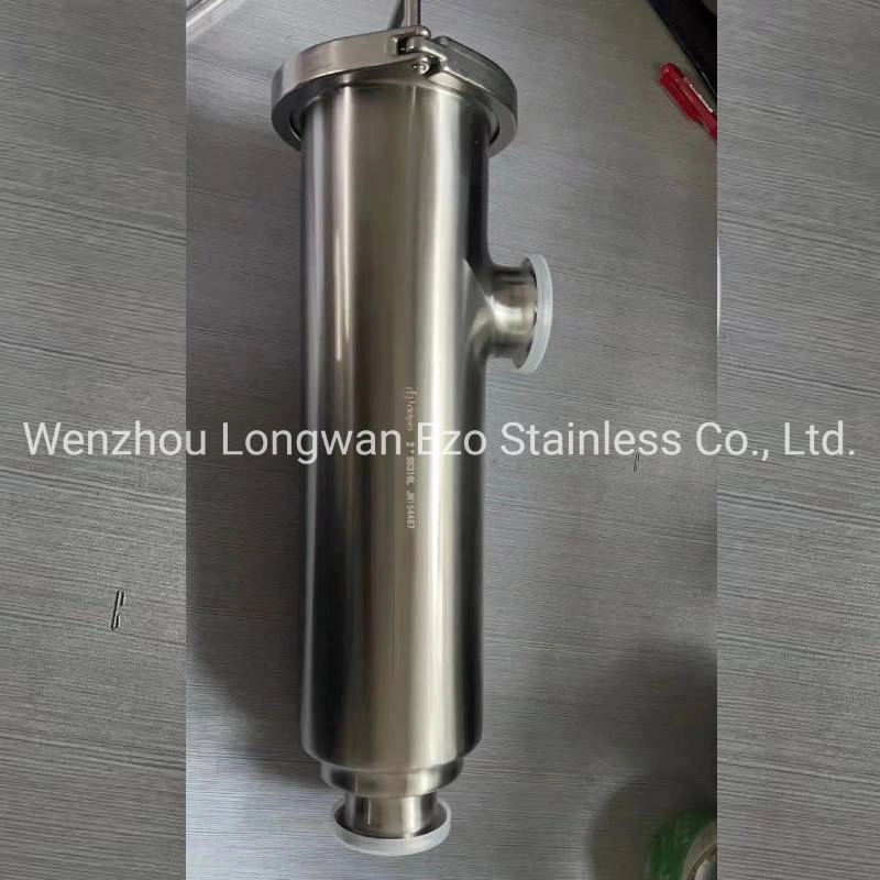Sanitary Stainless Steel Wire Mesh L Type Liquid Pipe Filter Strainer for Milk Beverage