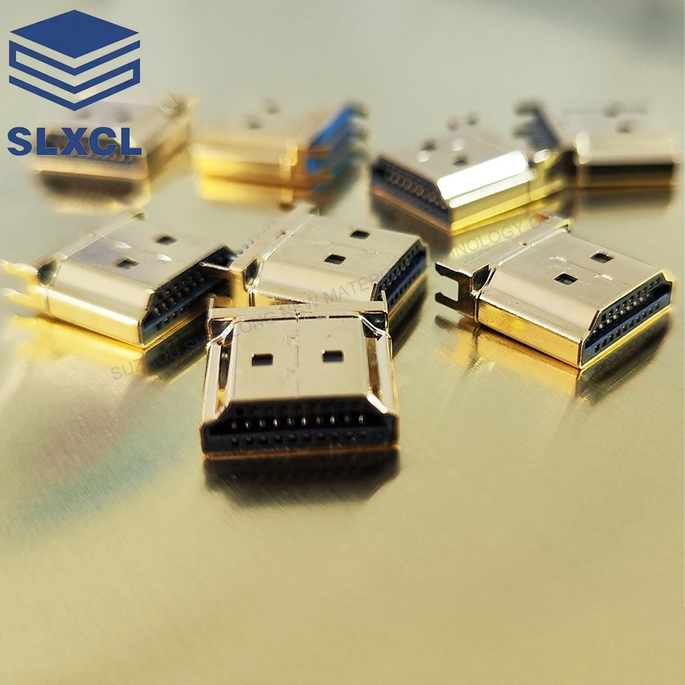 HDMI-Steckverbinder, Kupfer, Messing, plattiert, Reparaturstecker aus Stahl